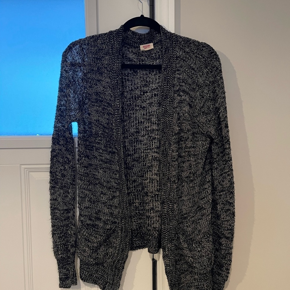 Mossimo Supply Co. Black and Gray Cardigan